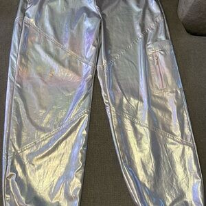 Limited Too Iridescent Silver Holographic Pants